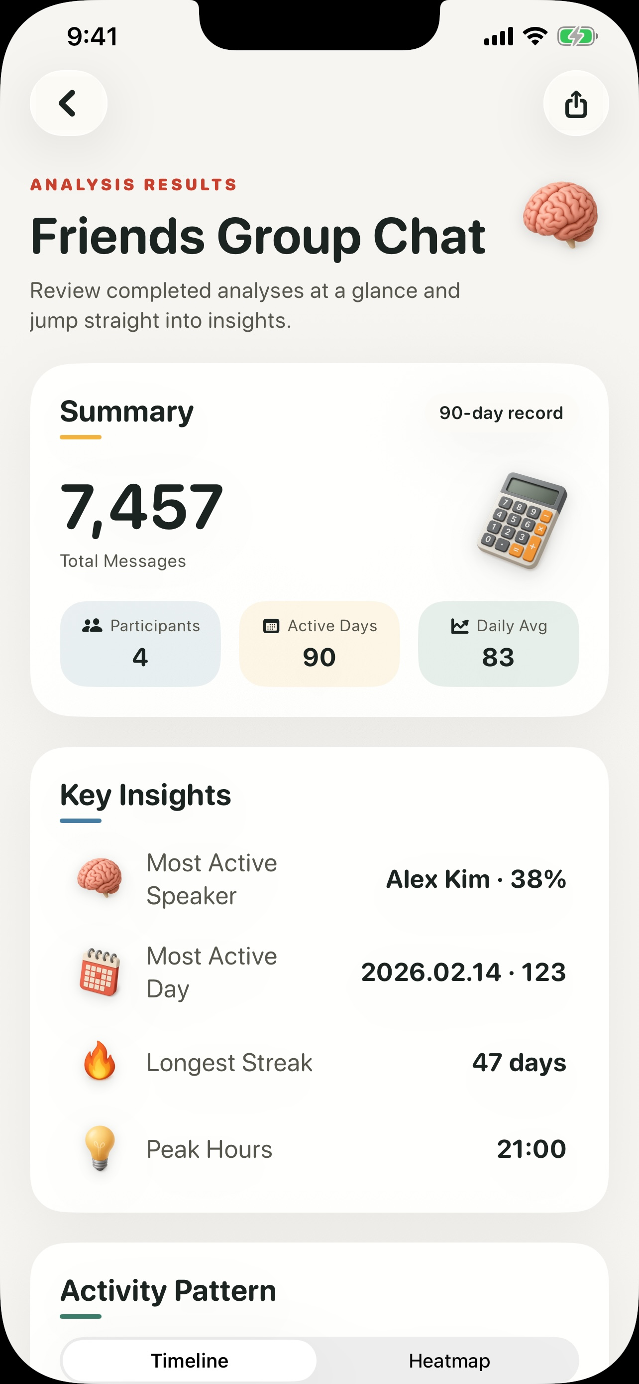 Chatting Analyzer screenshot 2