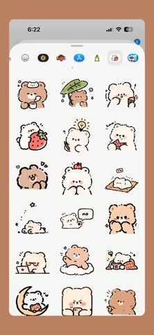 Little Bear Chat Sticker cute screenshot