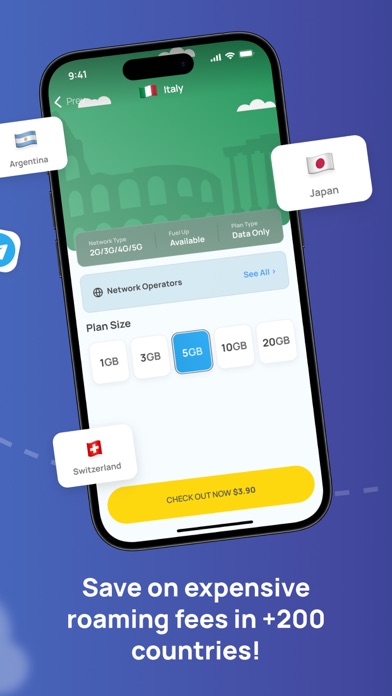 eSIMo: Travel eSIM & Calls iPhone screenshot 4 - Travel app