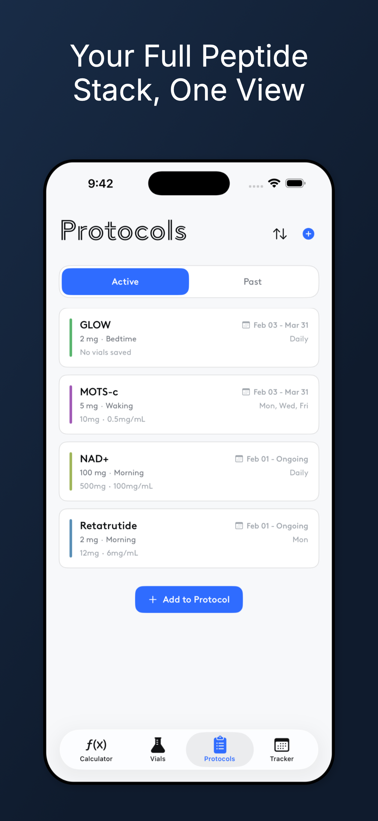 PeptideFox - Peptide Tracker screenshot 3