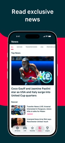Flashscore: Live Scores & News app screenshot 2
