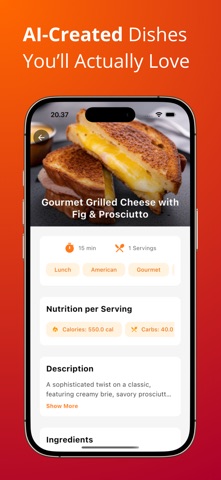 Prepix AI : Recipe Manager iPhone screenshot