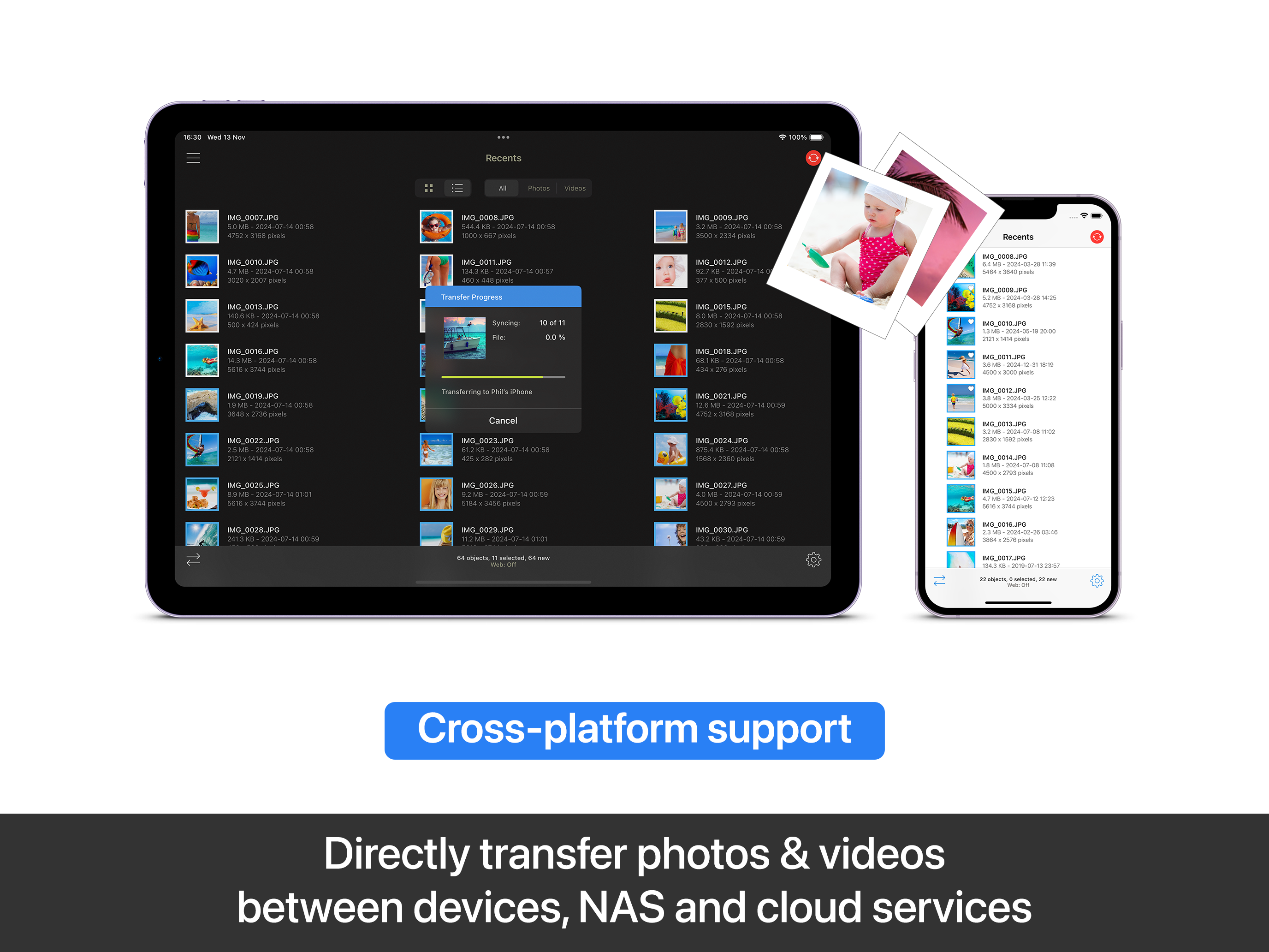 PhotoSync – transfer photos