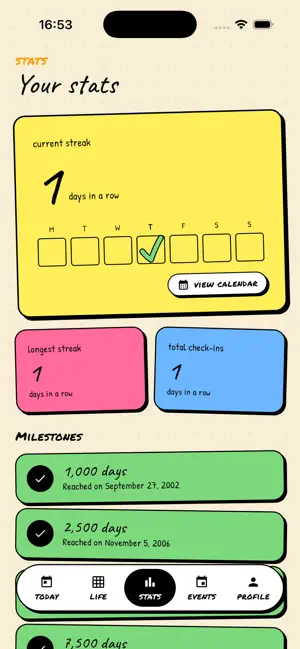 Still: Days Lived & Check-in screenshot 3