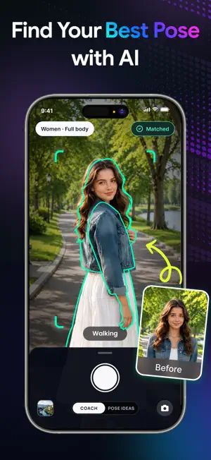 YesPose: AI Pose Cam & Coach screenshot 1
