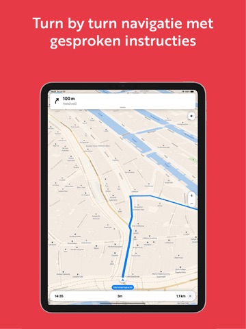 ScooterNav: Bromfietsnavigatie iPad screenshot 2