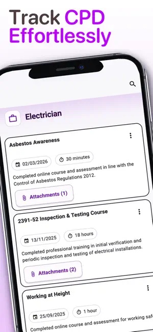 CPD Progress Tracker screenshot 1