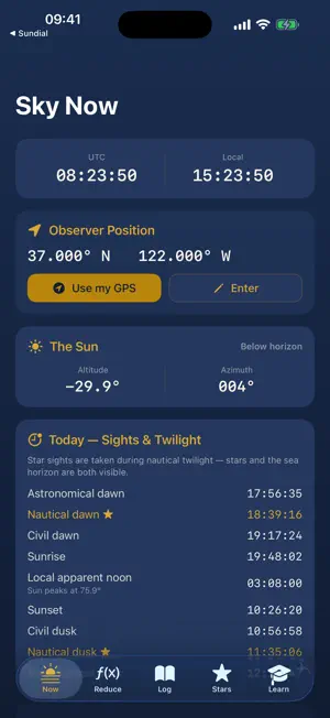 Sextant Navigation screenshot 1