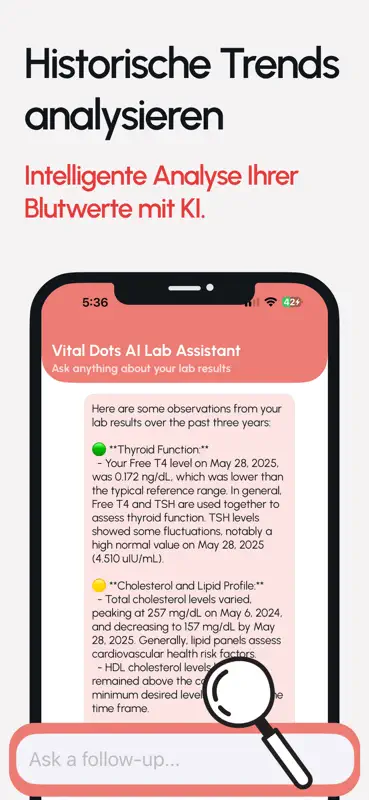 Bluttest-Ergebnisse VitalDots screenshot 9 of 10