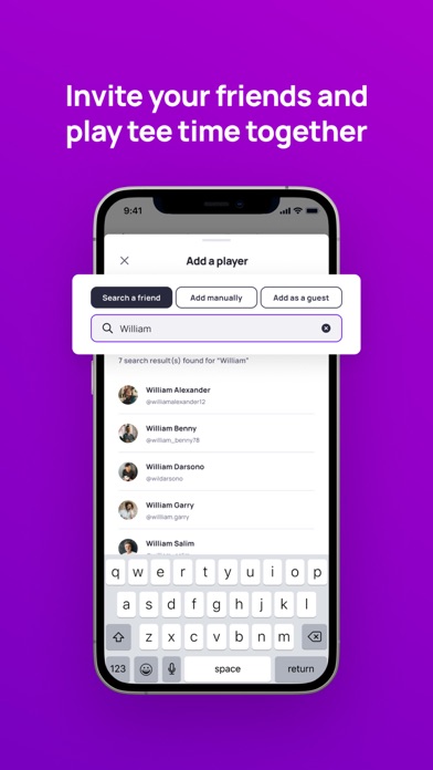 Swing - Golf Booking App Screenshot