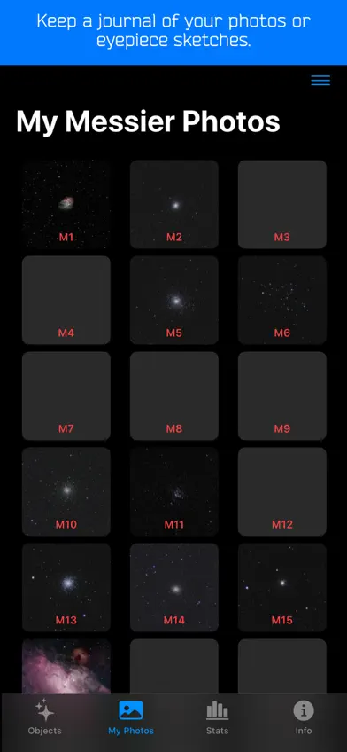 Messier Journal screenshot 5