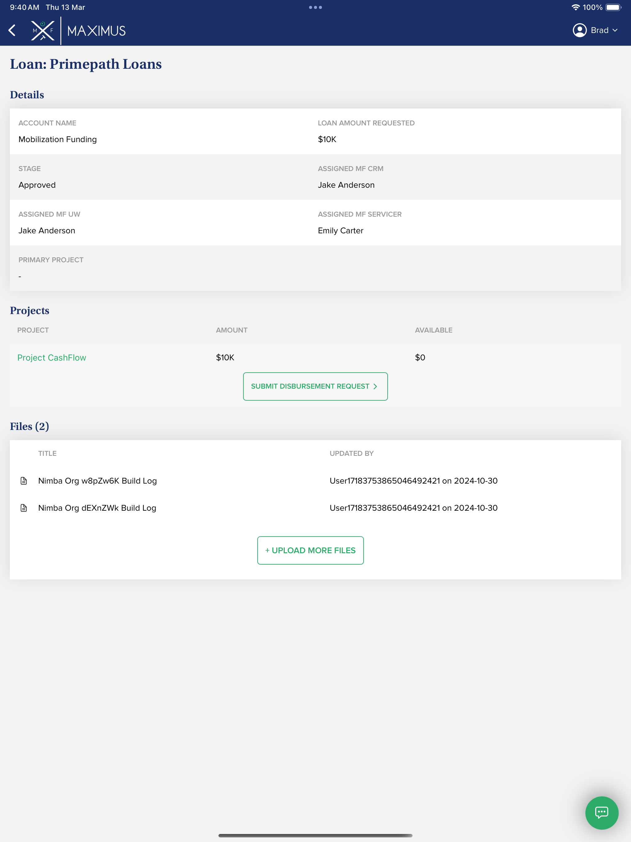 Maximus | Mobilization Funding