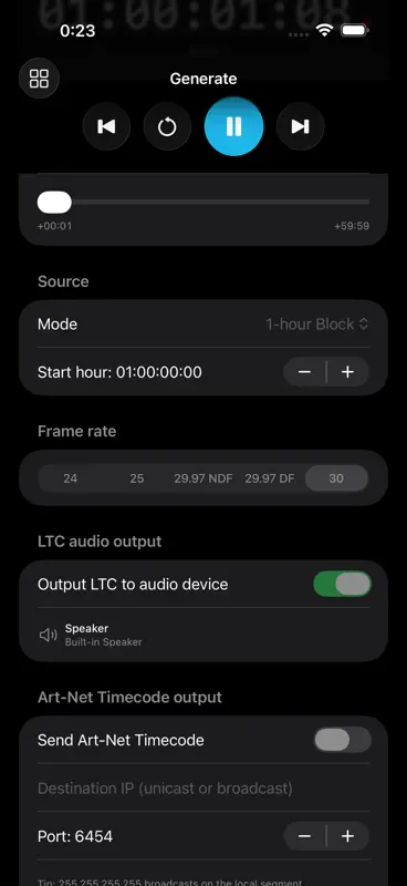 Timecode Tool App screenshot 5 of 7