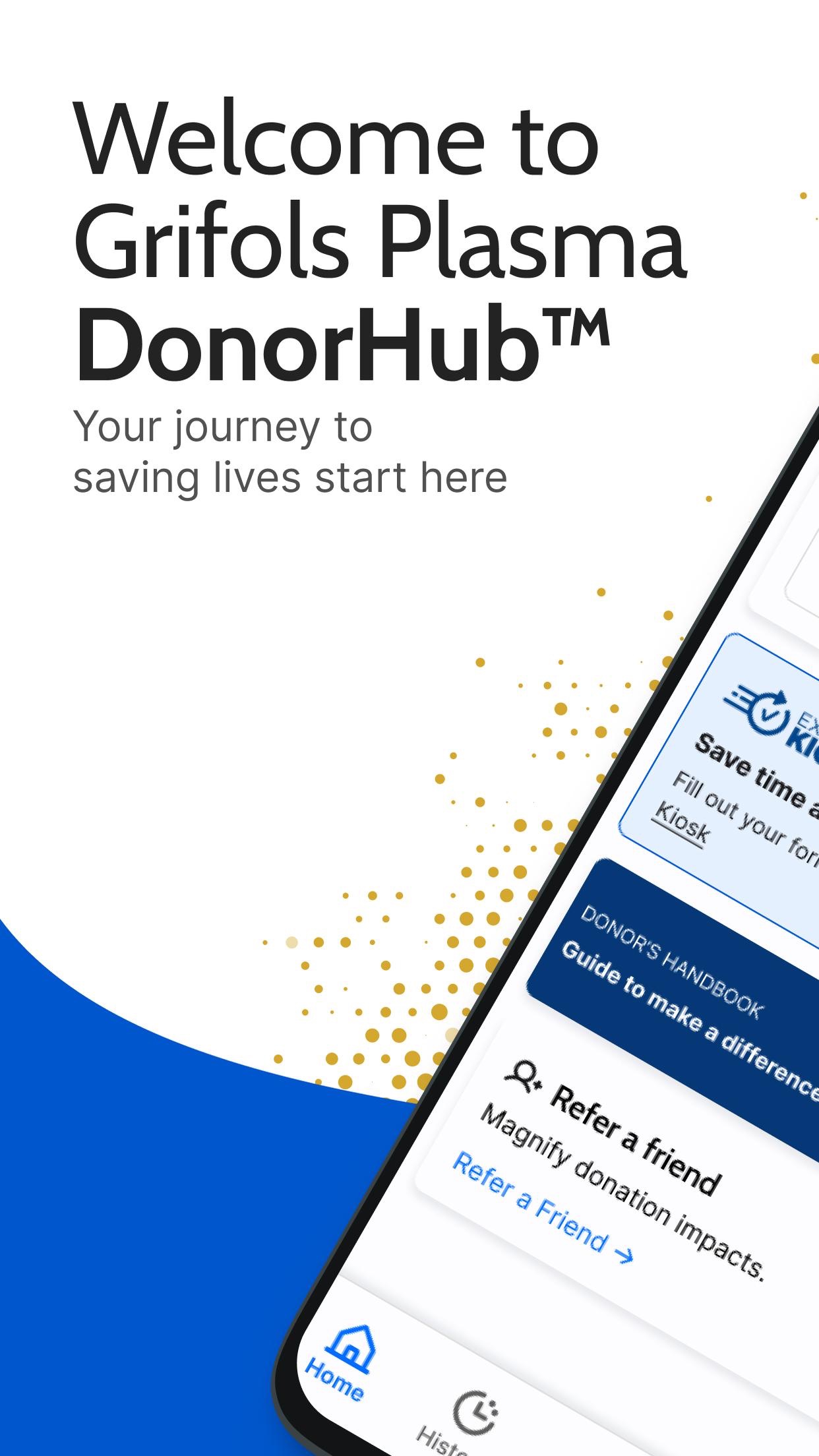 Grifols Plasma Donor Hub screenshot 1