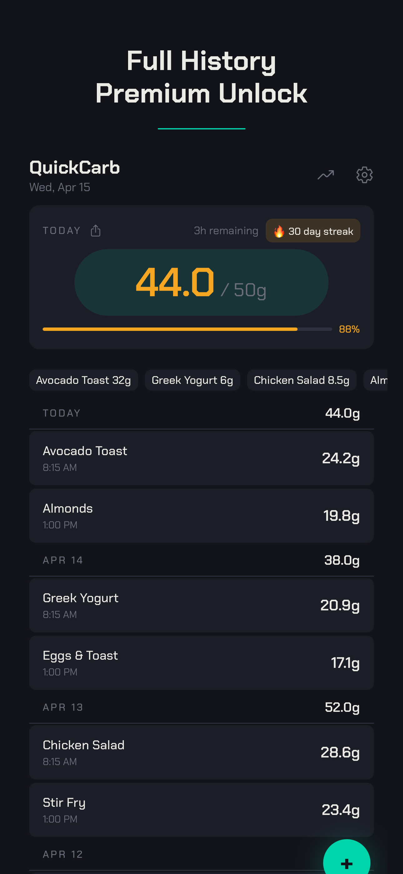 Quick Carb - Carb Counter screenshot 5