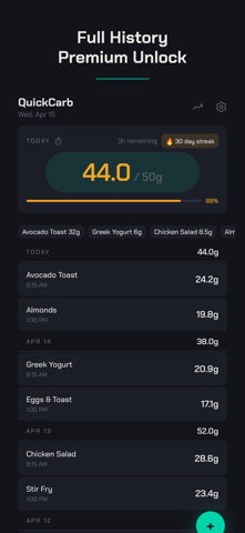 Quick Carb - Carb Counter Screenshot 5 of 10