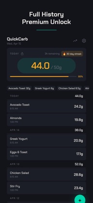 Quick Carb - Carb Counter screenshot 5