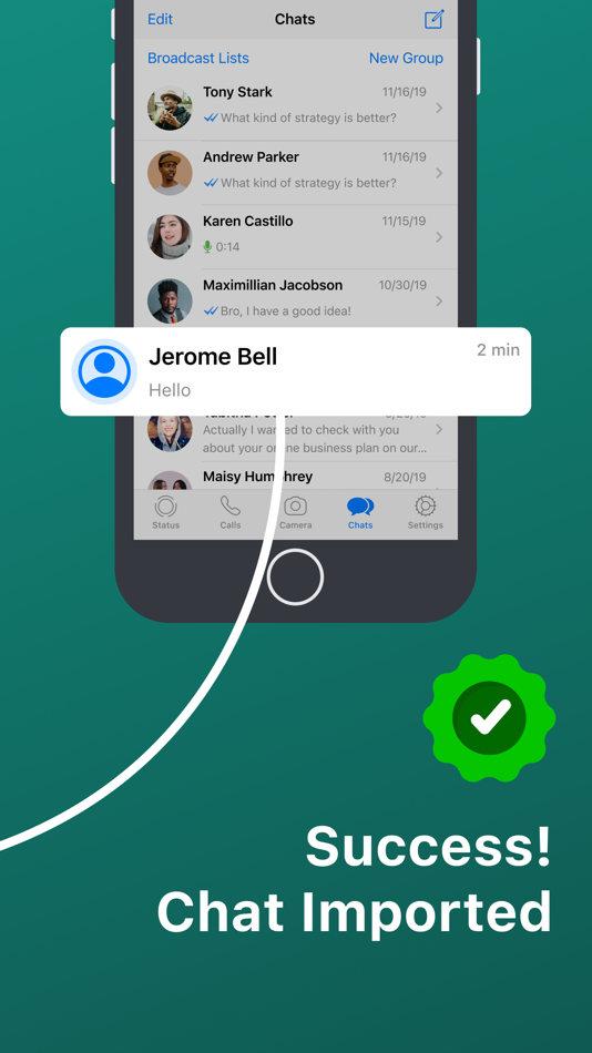 #10. WT Chat Backup Restore Delete (iOS) 게시자: Liger Infotech