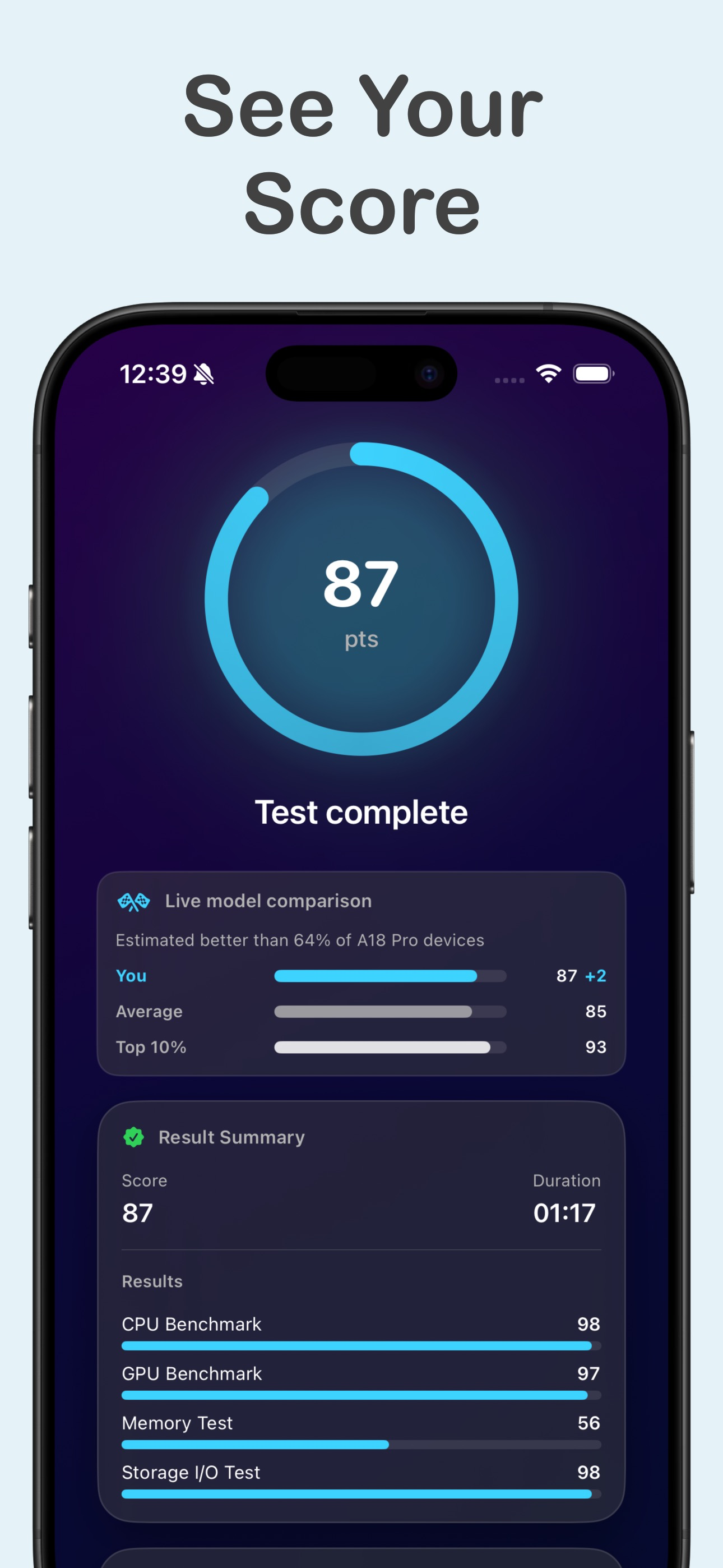 Benchmark Pro: Device Test screenshot 3