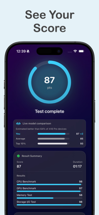 Benchmark Pro: Device Test Screenshot 3 of 7