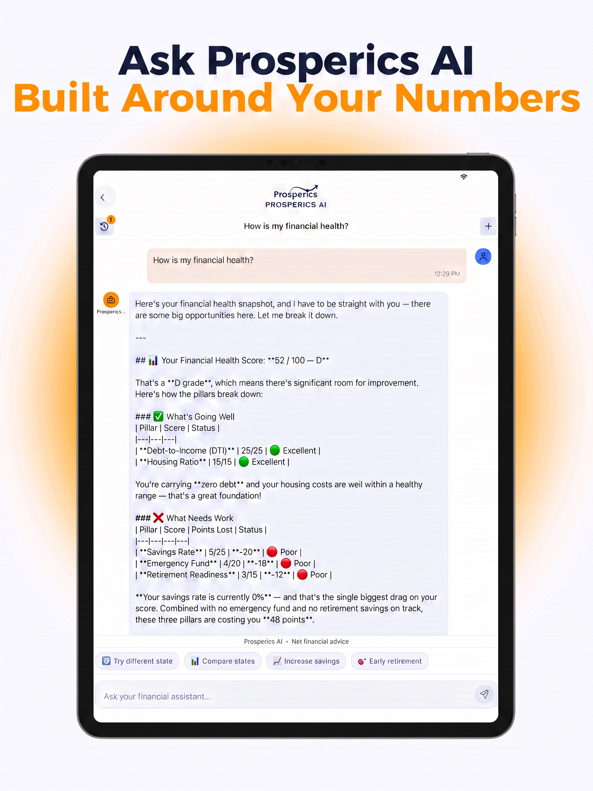 Prosperics: AI Finance Tool screenshot 12