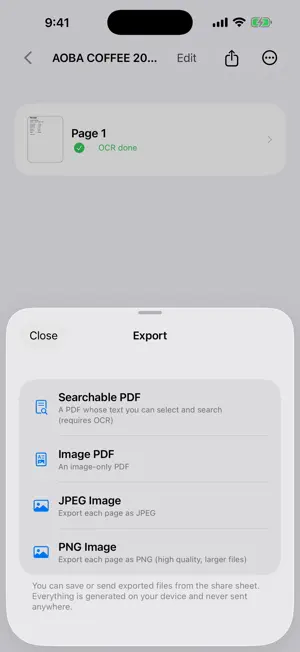 Zero Scanner: PDF Scan & OCR screenshot 4
