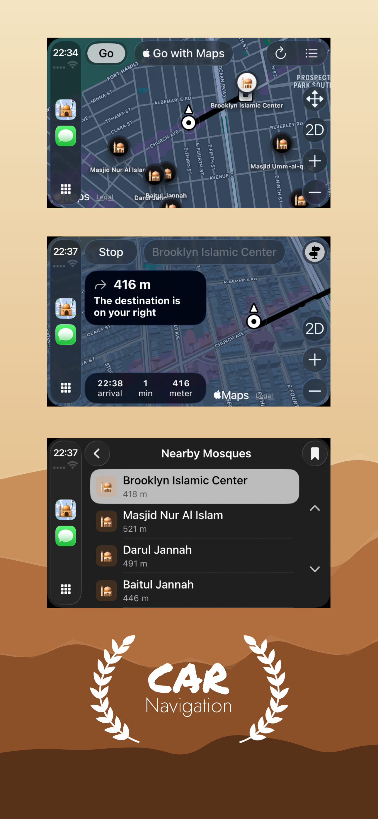 Mosque Finder: Go