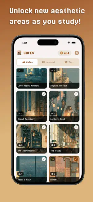Cafe Pomo: ambient study vibes screenshot 4