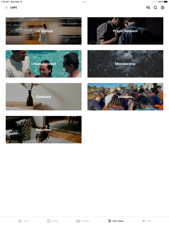 Living Grace Foursquare Church iPad screenshot 4 - Education app