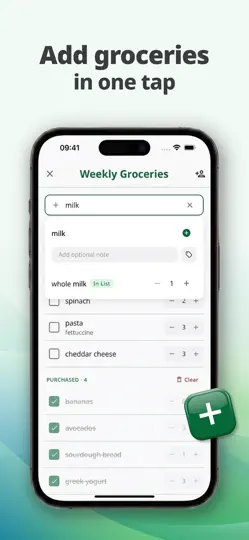 Screenshot von Listyk: Grocery List auf dem iPhone 4