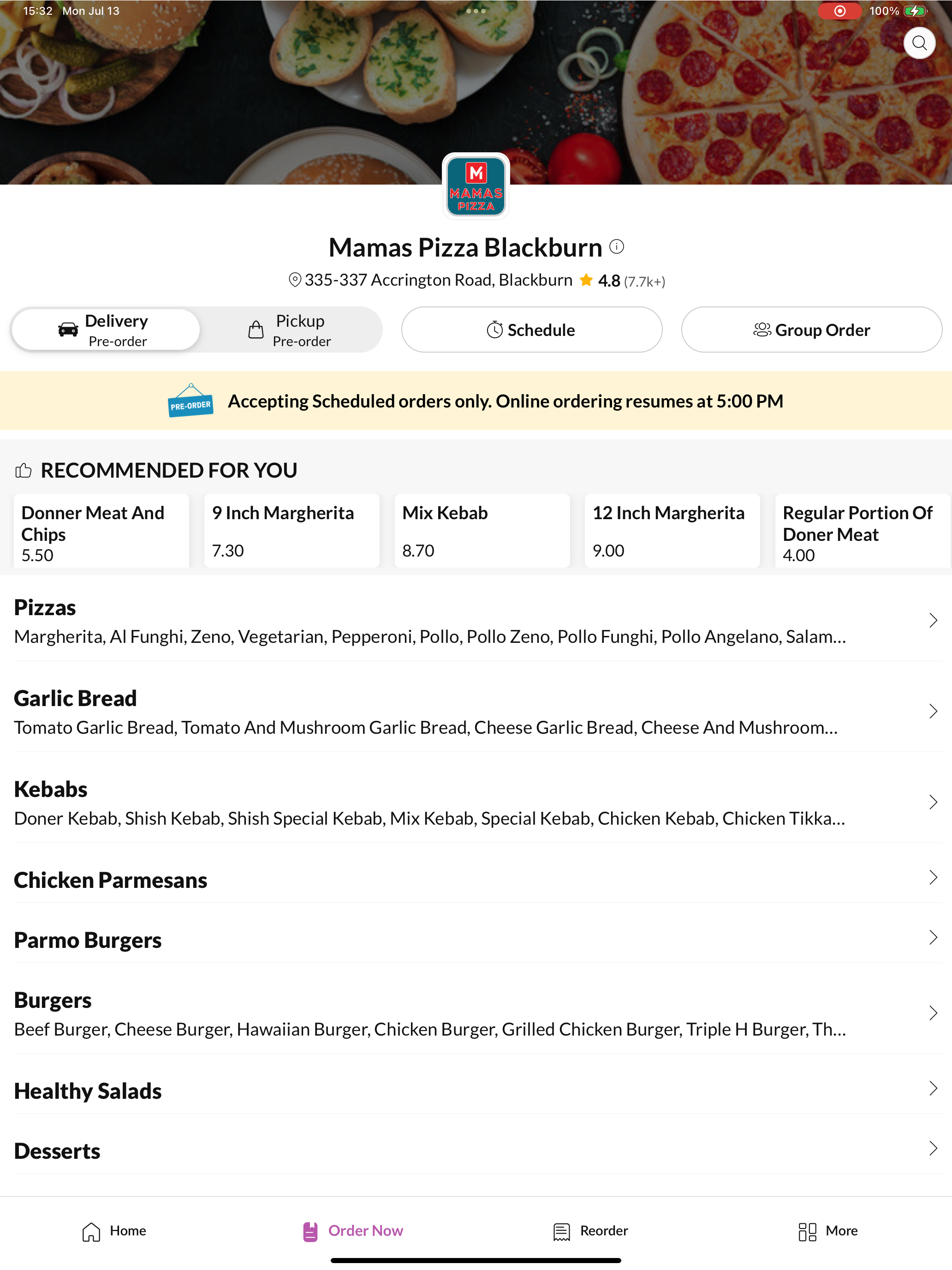 Mamas Pizza Blackburn. screenshot 7