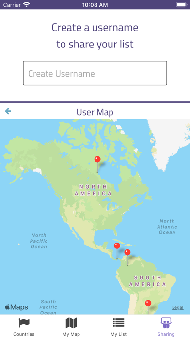 Travel Tracker - Where Next? Screenshot