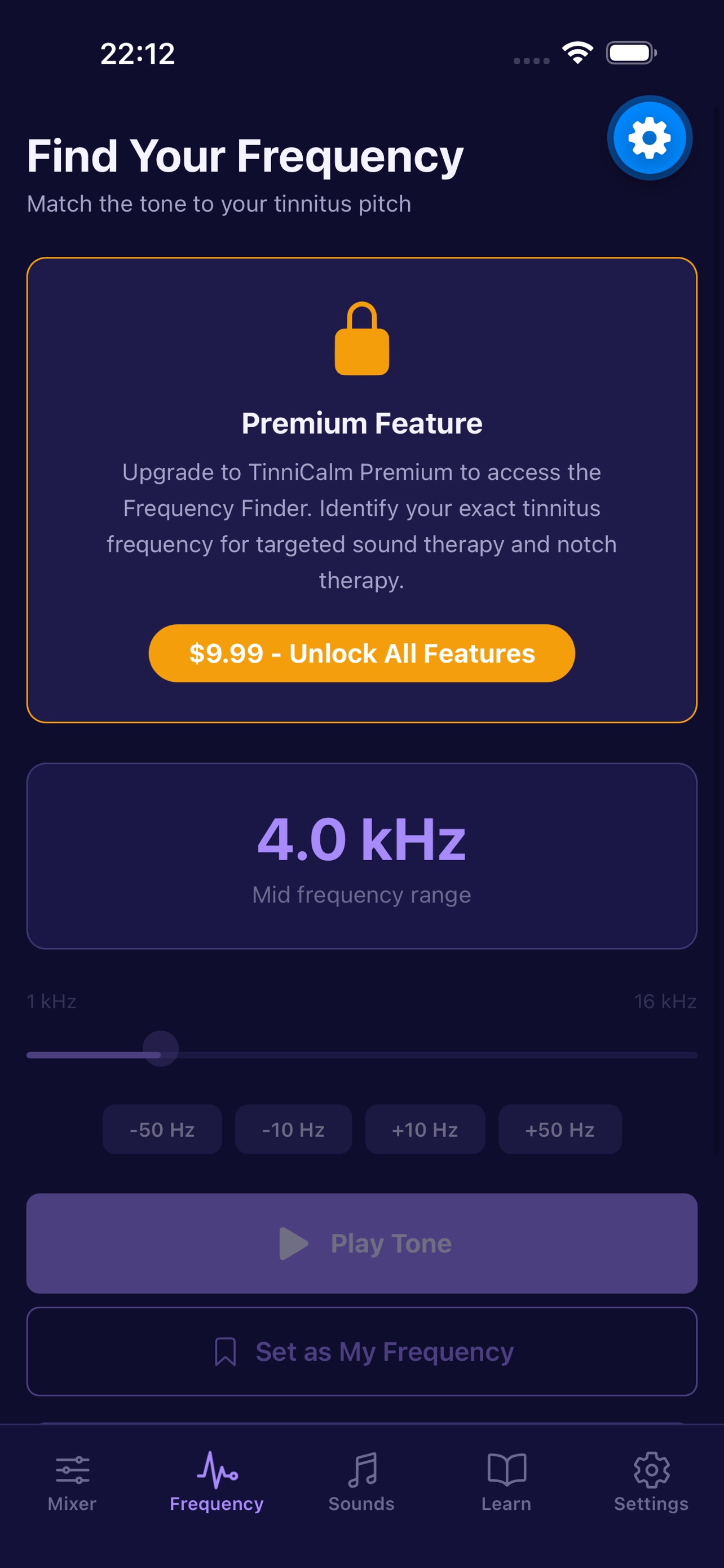 TinniCalm - Tinnitus Relief screenshot 3