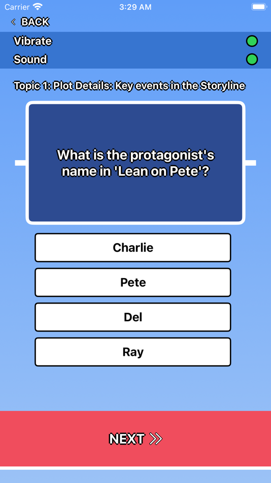 #2. Lean on Pete Trivia (iOS) Podle: Martin Tseng
