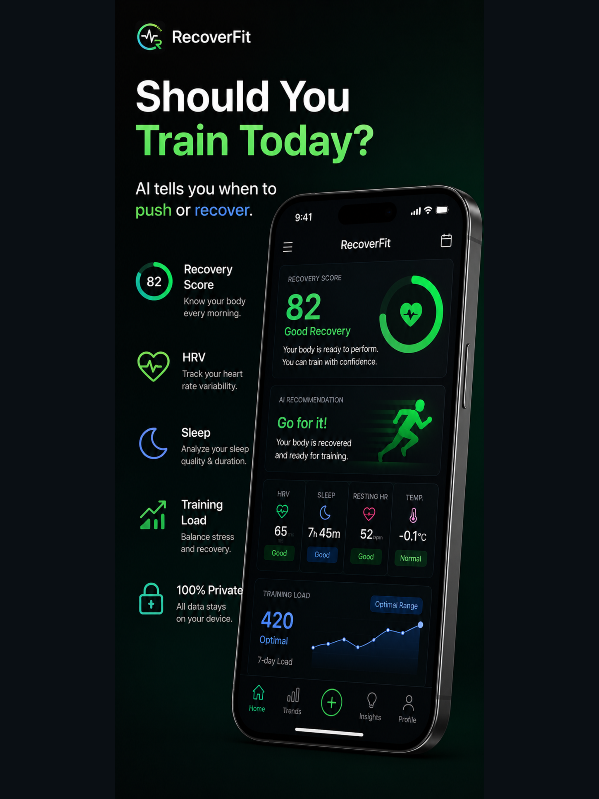 RecoverFit: HRV & Recovery screenshot 11