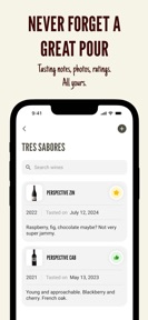 Spill, the wine app screenshot