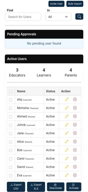 EduRegister screenshot 2
