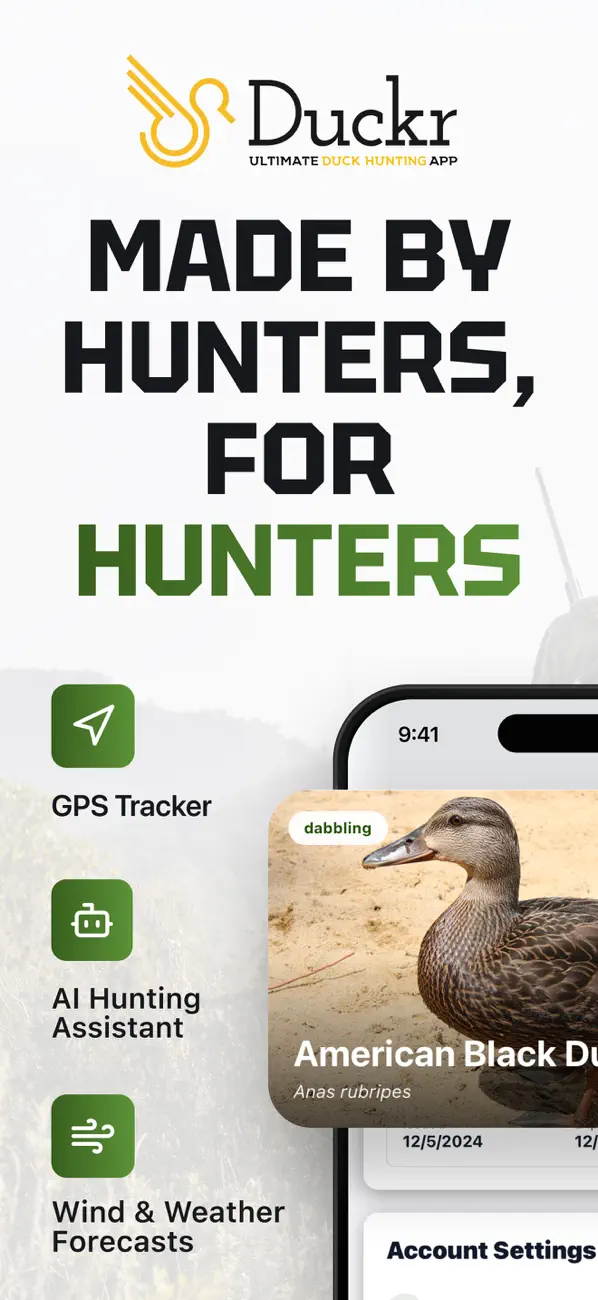 Screenshot #1 pour Duckr: Duck Hunting & Journal