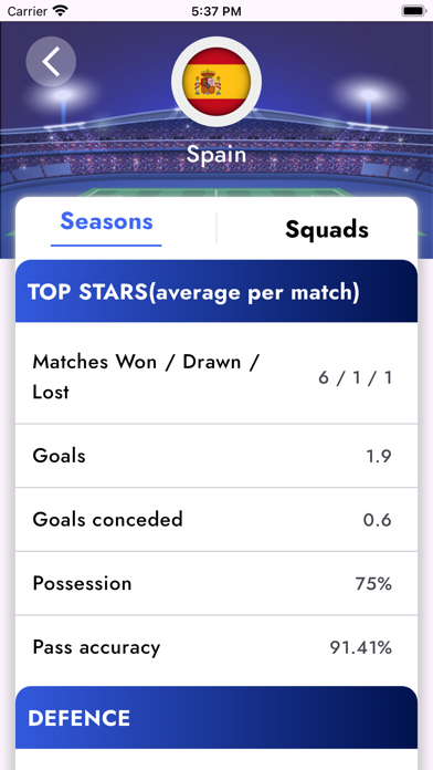 Football League Of Spanish Screenshot