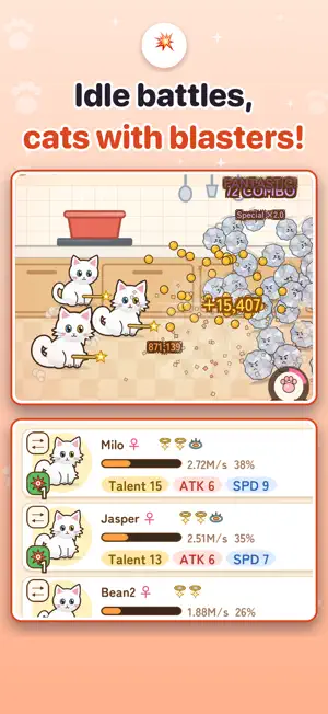 Cat Genetics Lab: Idle Pet RPG screenshot 1