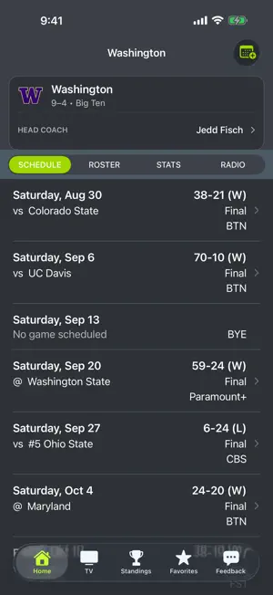 Washington Football screenshot 1