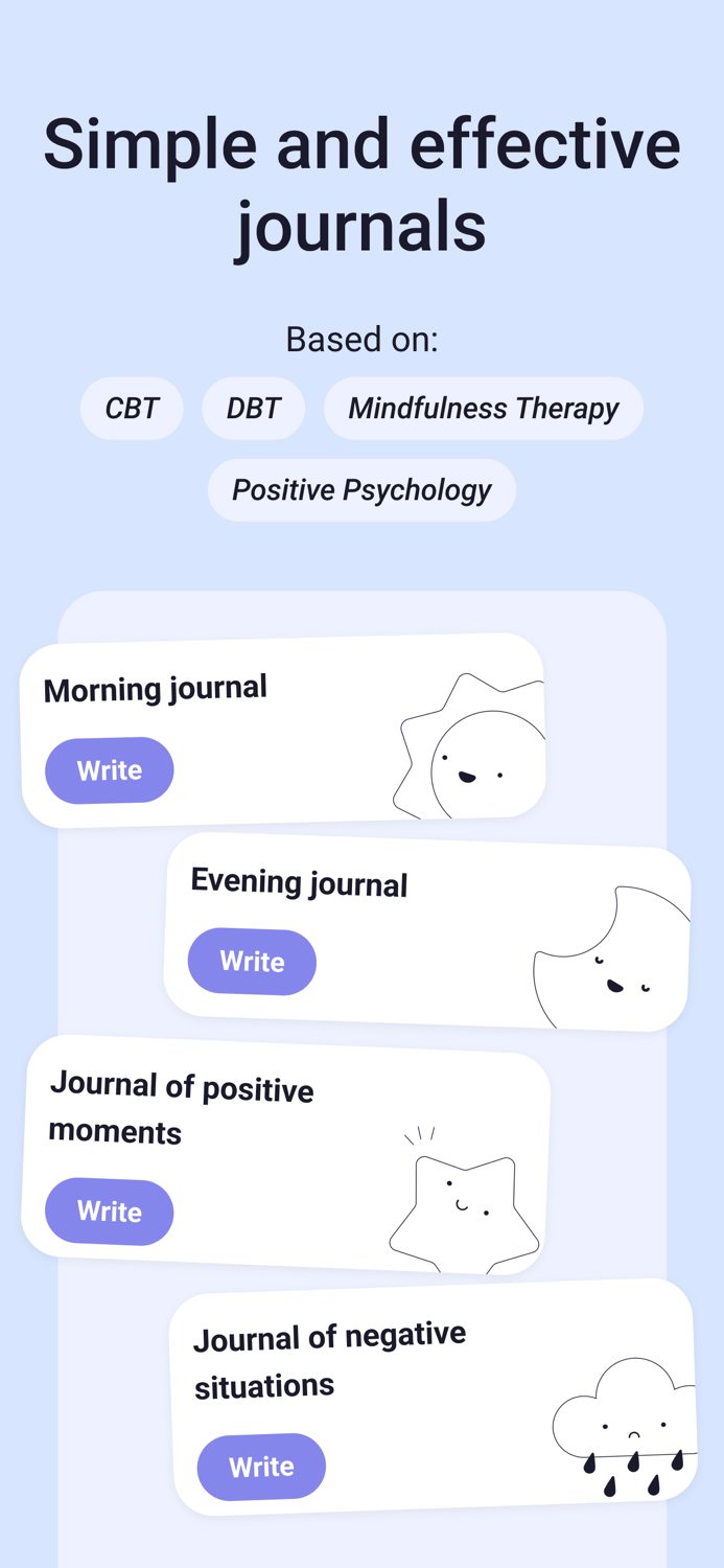 Moodi - CBT  Mood diary