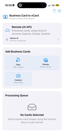 Card Pro AI iPhone screenshot