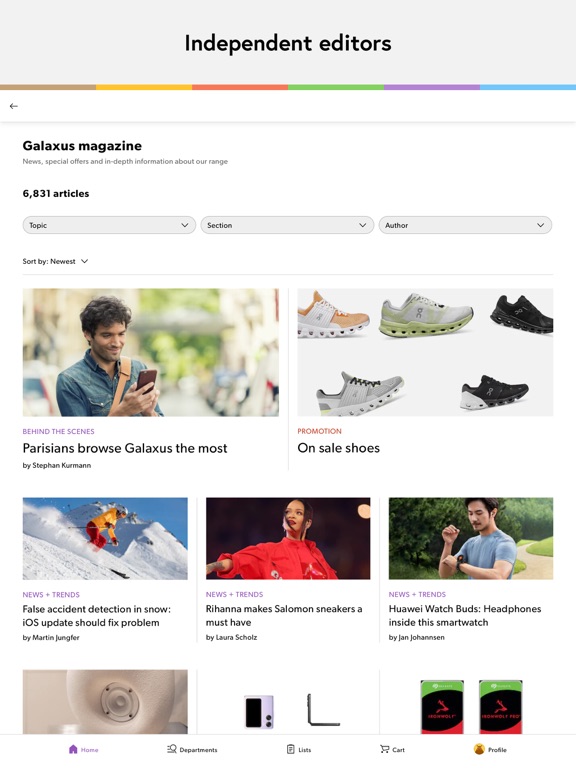 Galaxus – your online shop iPad screenshot 5 - Shopping app