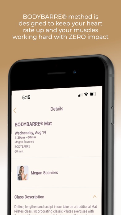 BodyBarre. Screenshot