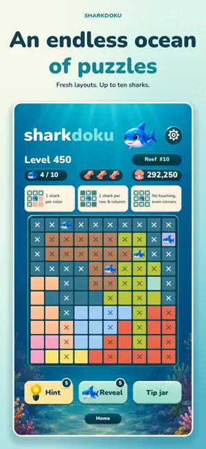 Sharkdoku: Sudoku-Style Logic screenshot 3
