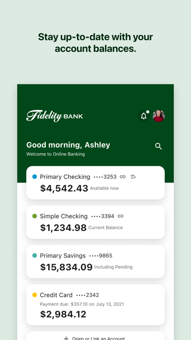 Fidelity Mobile Banking Screenshot 2 of 4