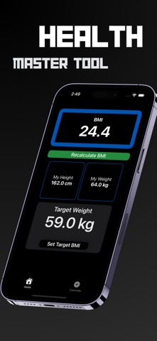 BMI Calculator & Weight Track Screenshot 1 of 4