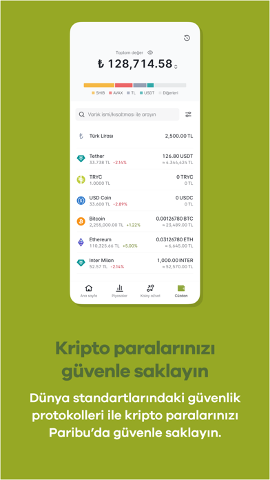 Paribu | Bitcoin - Crypto Screenshot