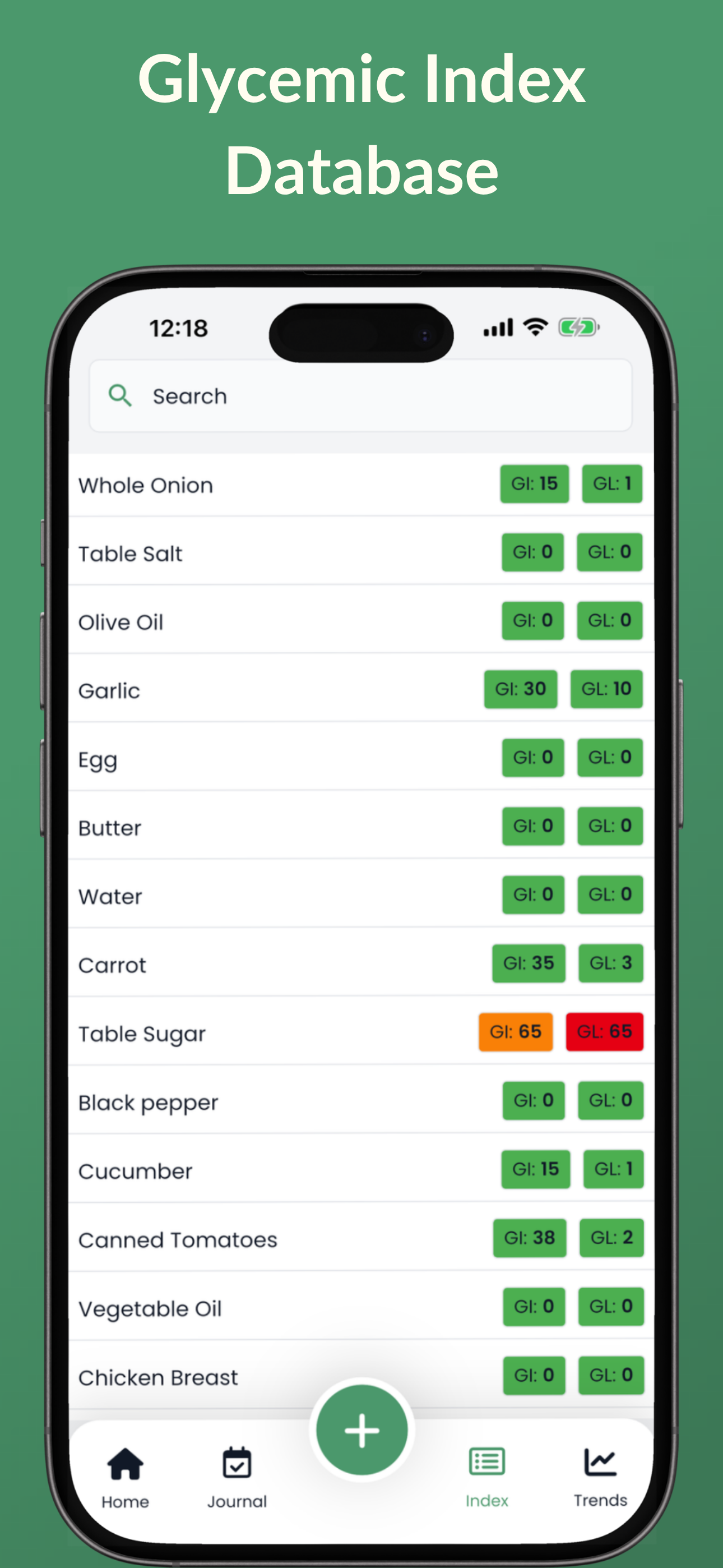 Glycemic Index Tracker LOGI screenshot 6